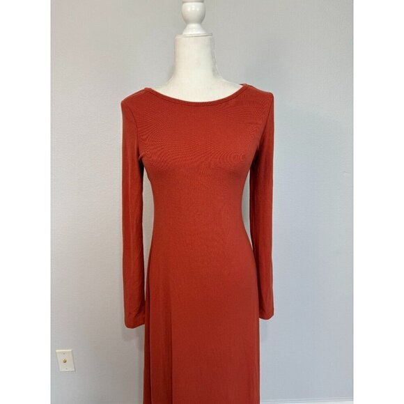 Free People‎ Beach Aubre Women's Open Back Long Sleeve Maxi Dress Size Small - Picture 5 of 15